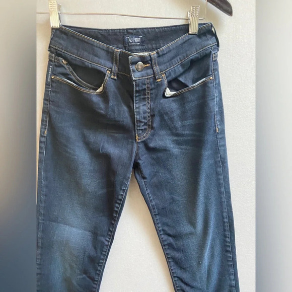 Armani high rise skinny denim jeans Sz 27 - Picture 8 of 13